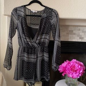 BCBG Generation Romper bandana paisley print XS